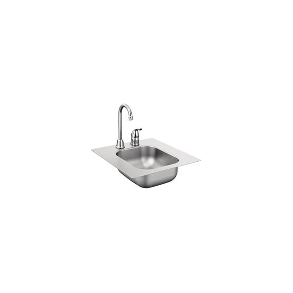 16.625" X 17.3" Stainless Steel 20 Gauge Single Bowl Drop In Sink
